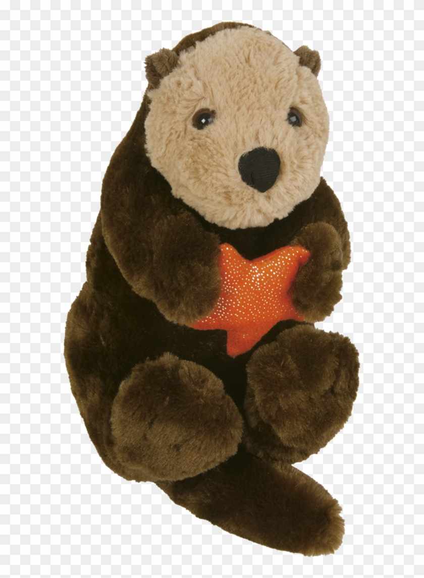 Small Plush Sea Otter And Magazine Super Seller Patch, - Teddy Bear Clipart