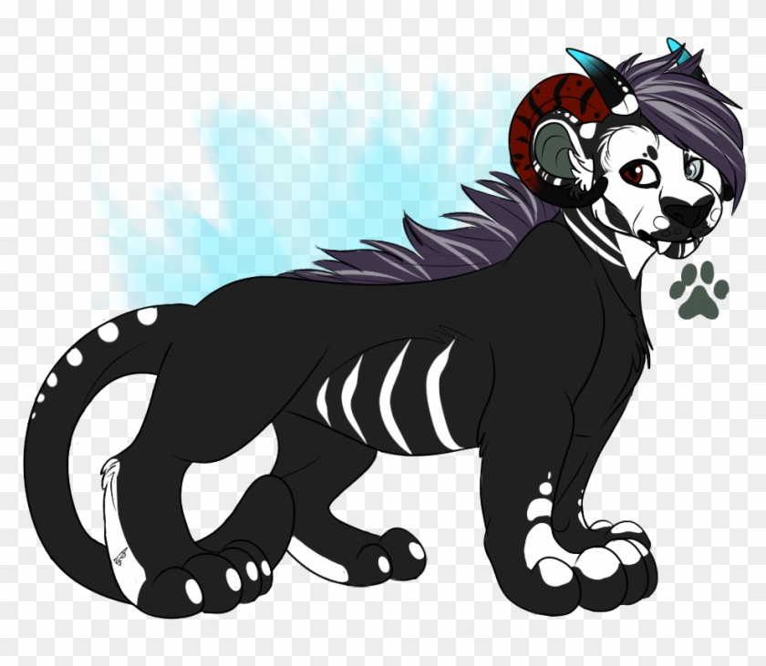 Spoopy Panther Adopt Sold - Cartoon Clipart