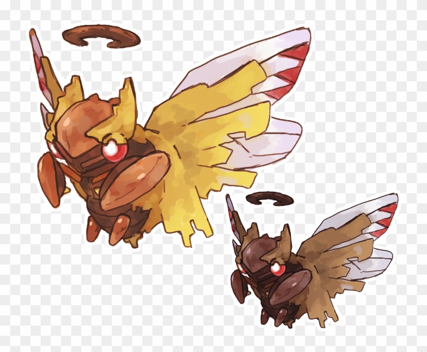 “mega Evolution Idea - Ninjask Shedinja Fusion Clipart