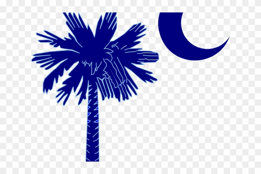 Sc Logo Cliparts - South Carolina Flag Black And White - Png Download #4967517