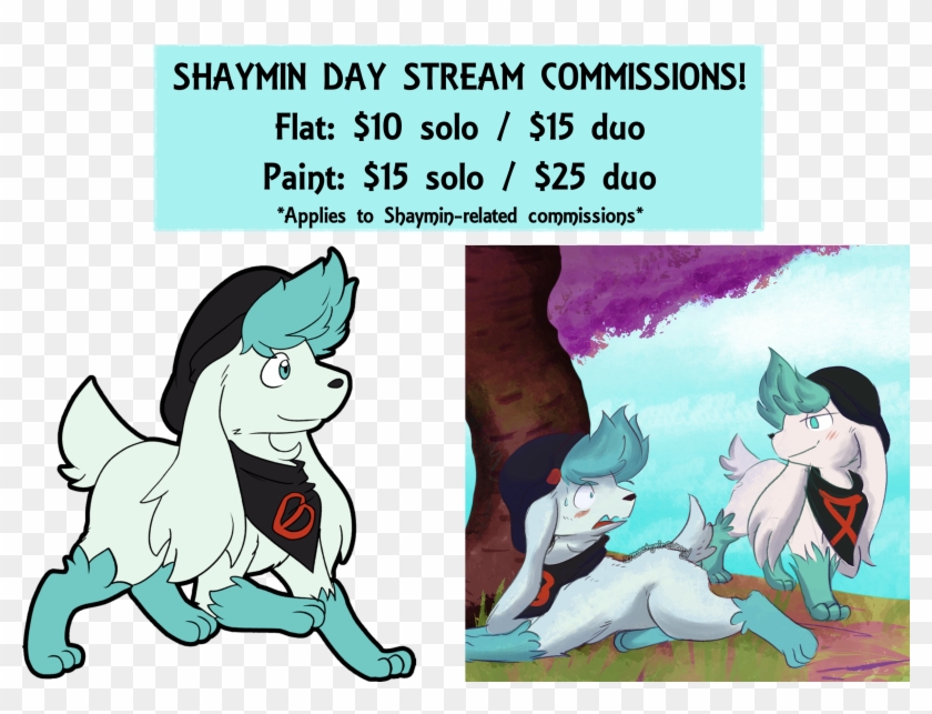 Shaymin Day Commissions - Cartoon Clipart