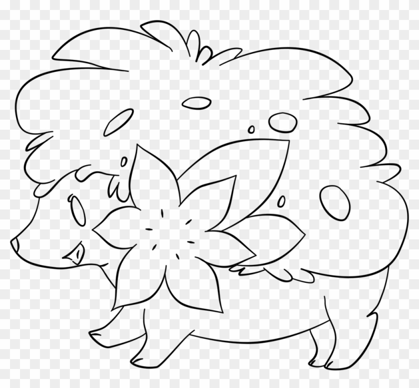 Shaymin Lineart [free For Use Please Read - Line Art Clipart #4968267