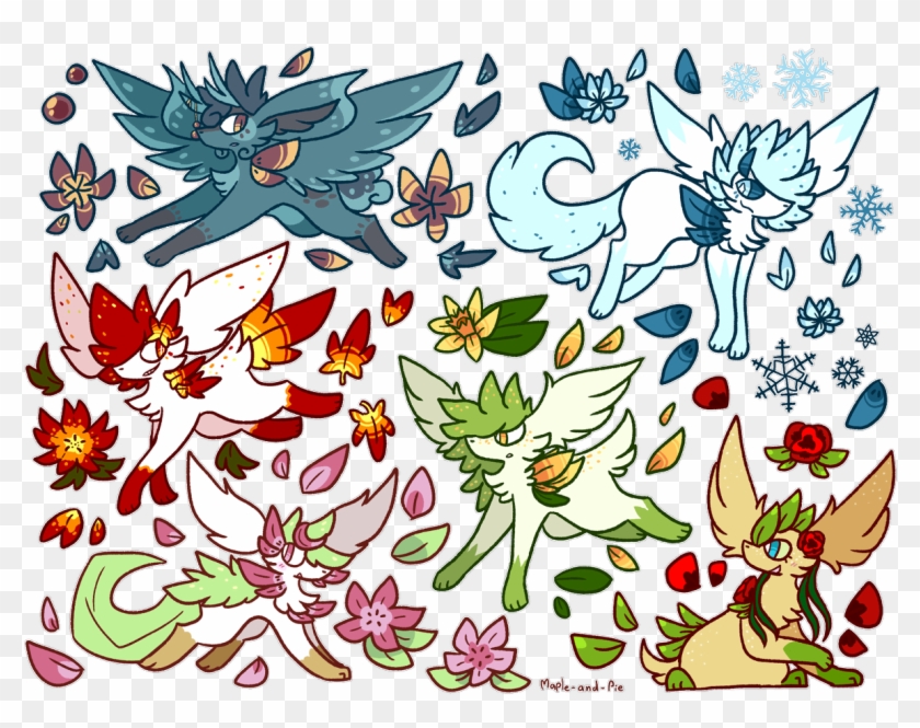 Shaymins That I Have But Then I Had Too Much Blank Clipart #4968445