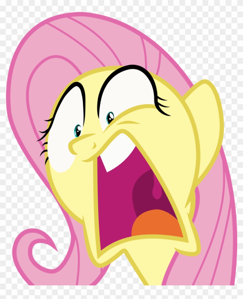 Artist Uponia Buckball Season Faic Fluttershy - Fluttershy With Open Mouth Clipart #4968472