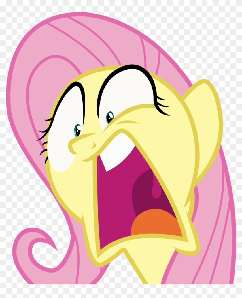 Artist Uponia Buckball Season Faic Fluttershy - Fluttershy With Open Mouth Clipart