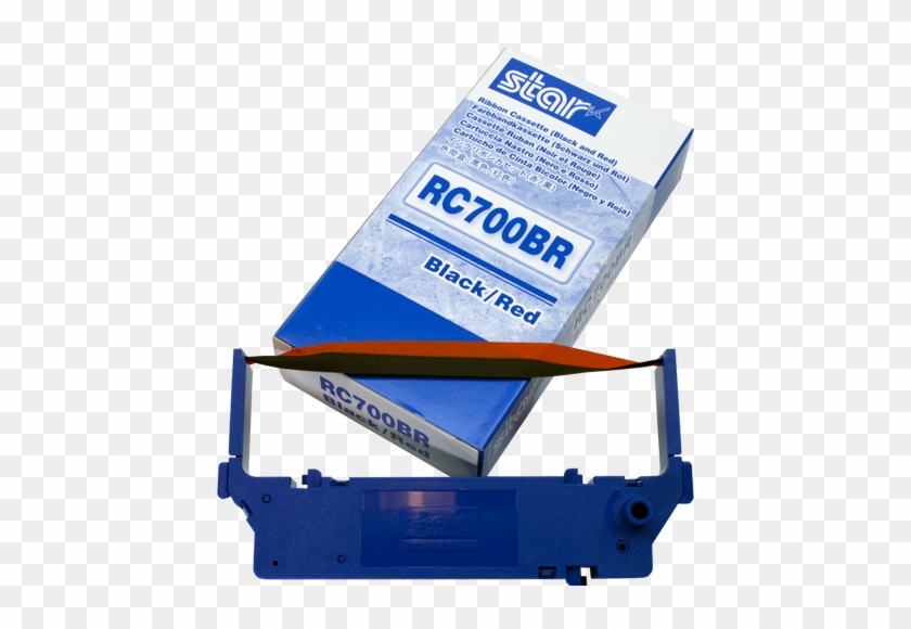 Star Ribbon Cassette Black Red Rc700br Clipart