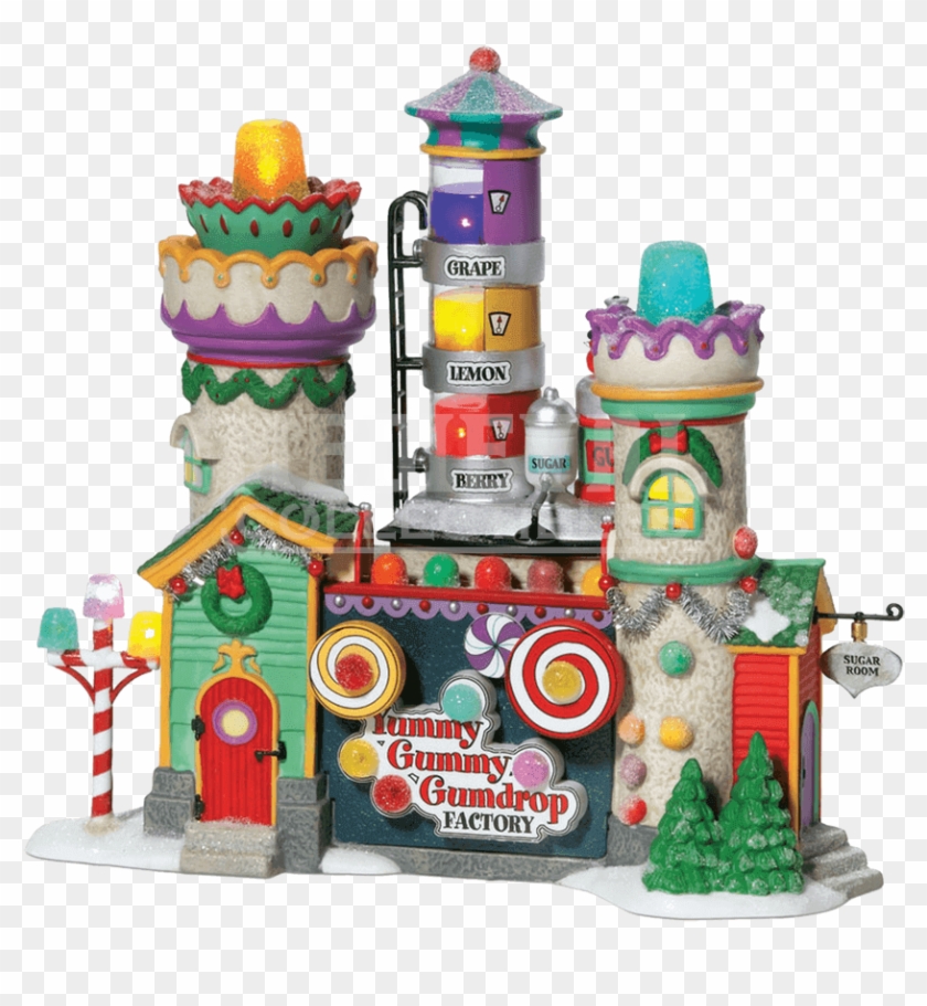 Yummy Gummy Gumdrop Factory - Villa Navideño De Dulces Clipart #4969010