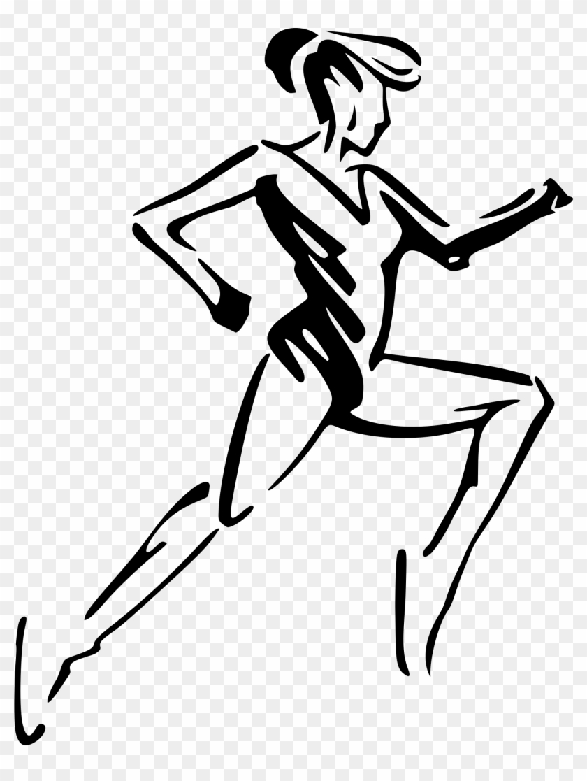 Athlete Drawing Sprinter - Drawing Athletic Clipart #4969230