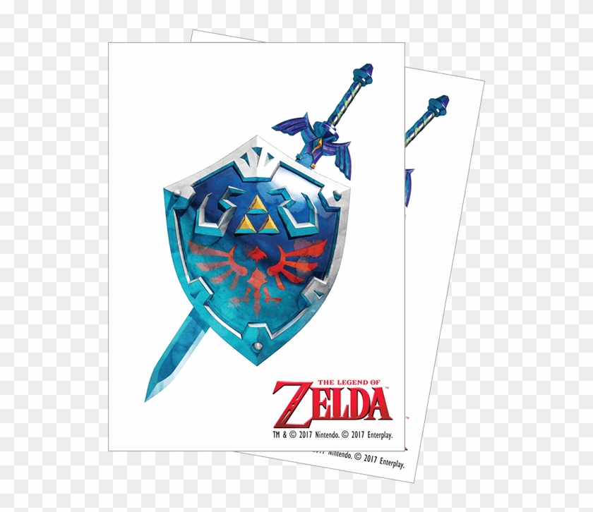 Sleeveszelda Swordandshield 2 - Zelda Master Sword And Hylian Shield Clipart #4969405