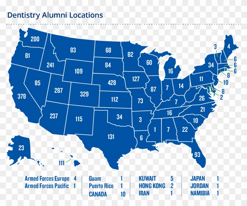 Creighton University School Of Dentistry Alumni Locations - Map Of Hate Crimes Since Election Clipart