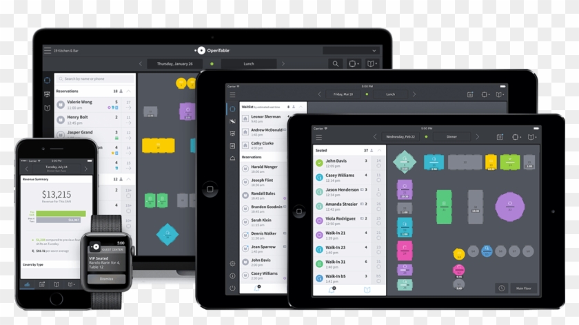 Opentable Electronic Reservation Book Clipart