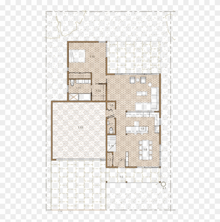 Floor Plans 1215 Sf Of Living Space, 693 Sf Of Attic, - Floor Plan Clipart #4970637