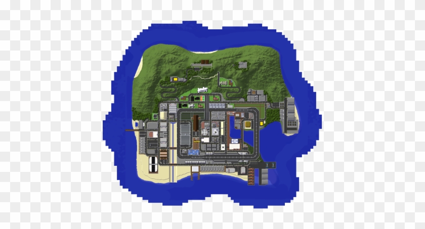 Map Of Pinewood City - Rejected Clipart