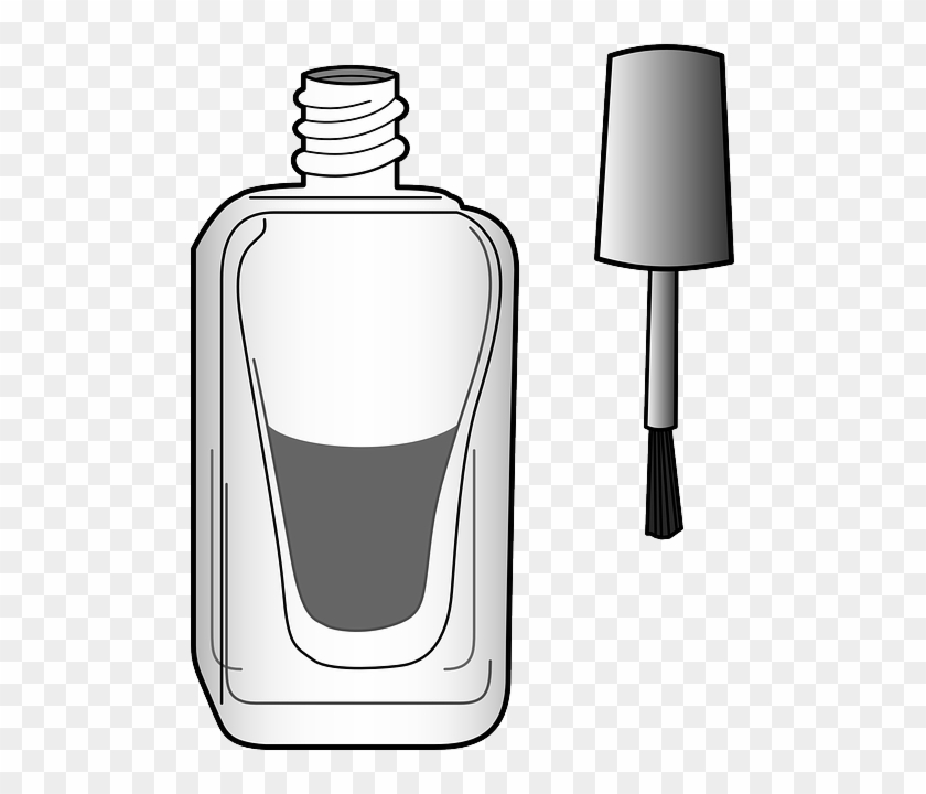 Windshield Repair Orlando - Nail Polish Clipart Black And White - Png Download