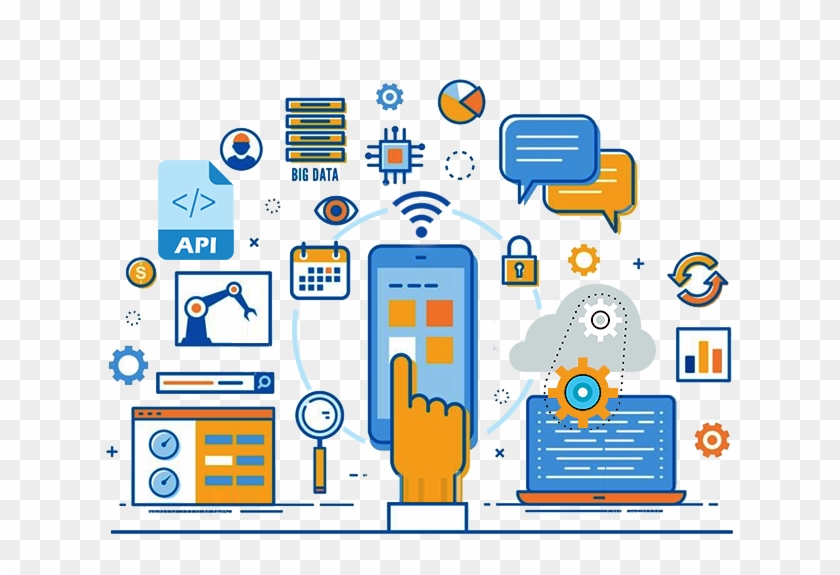 Internet Of Things Companies - Digitalisation Vector Clipart