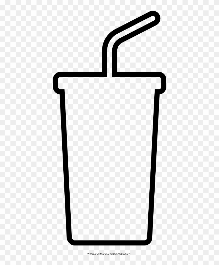 Soft Drink Coloring Page - Dibujo De Refresco Png Clipart