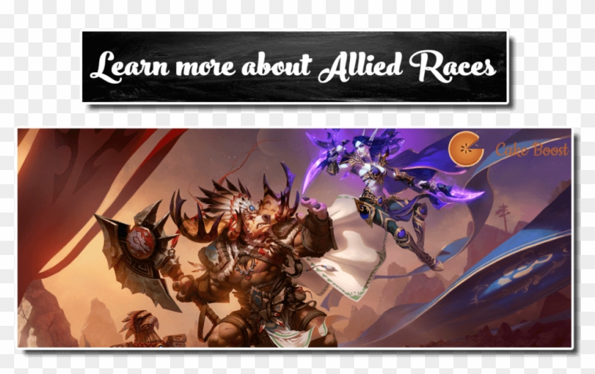 Learn More About Allied Races - Battle For Azeroth Art Clipart #4971816