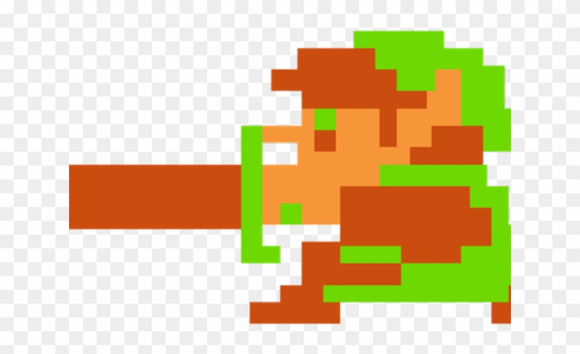 The Legend Of Zelda Clipart Classic - 8 Bit Link Png Transparent Png
