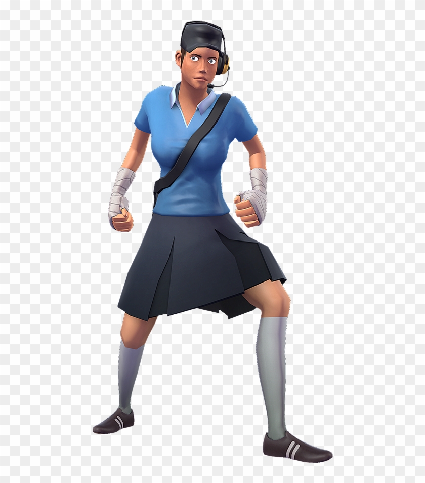 Preview - Tf2 Blu Femscout Clipart #4972135