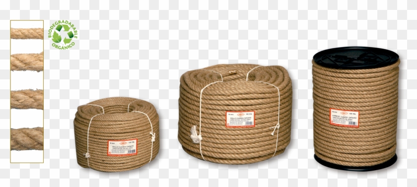 Cuerda Canamo Cableada 4 C 5 Mm A 30 Mm , Png Download - Storage Basket Clipart #4972671