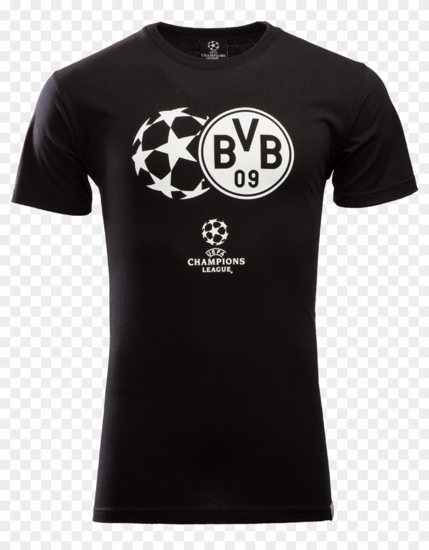 Dortmund Ucl Logo Printed T-shirt - Team Bobby Clipart