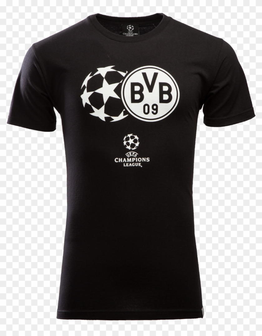 Dortmund Ucl Logo Printed T-shirt - Team Bobby Clipart #4972846