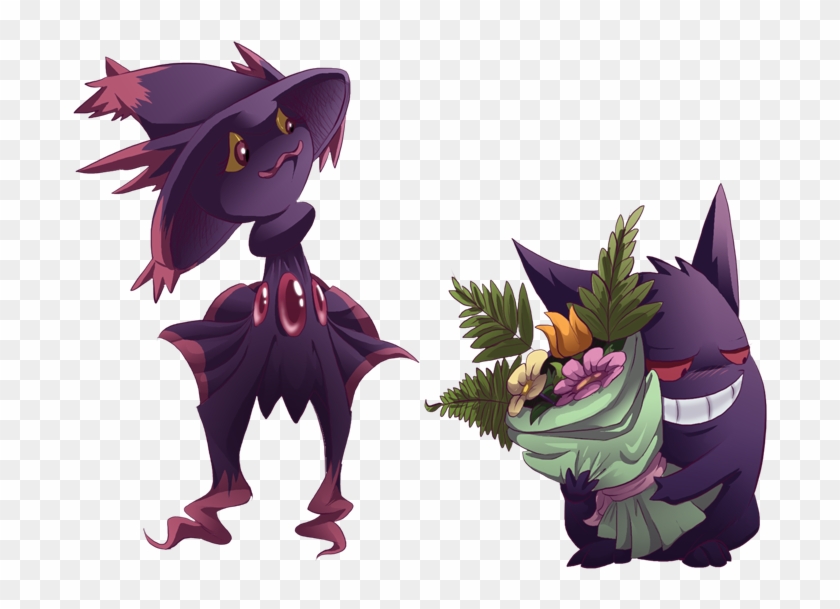 Mismagius And Gengar - Gengar Misdreavus Clipart #4973249