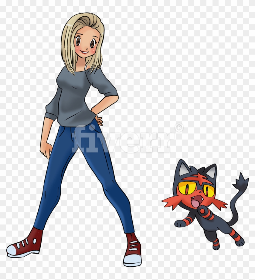 Big Worksample Image - Pokemons Litten En Eevee Clipart
