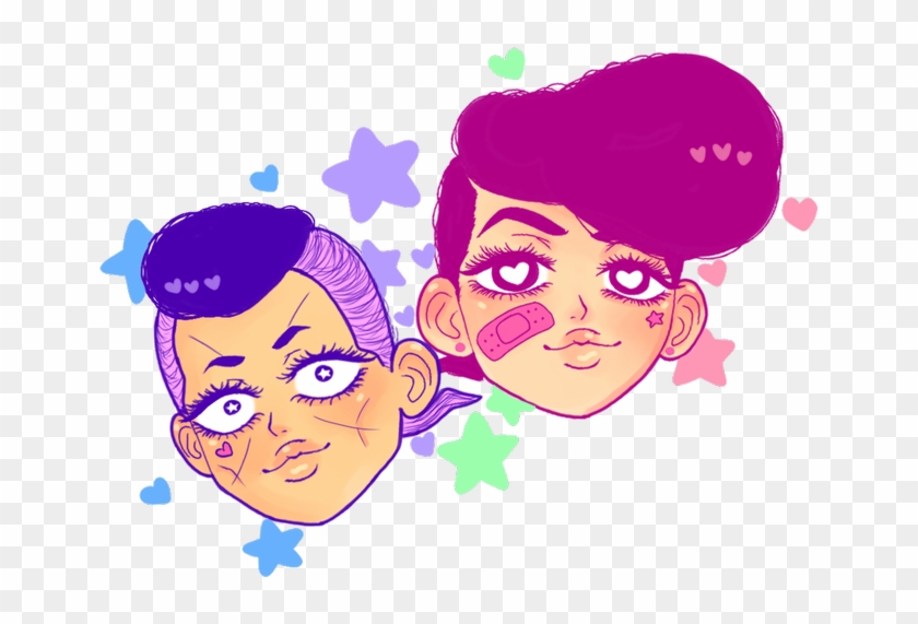 Colorful Josuke And Okuyasu Https - Illustration Clipart