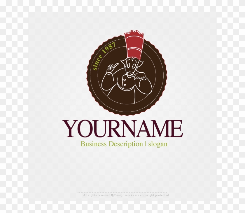 Label Logo Maker Online Logo Creator Chef Label Logo - Graphic Design Clipart
