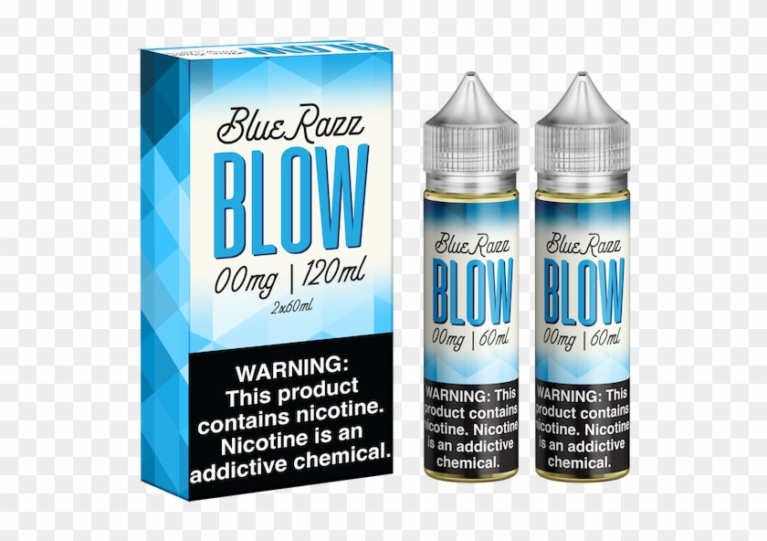 Blow Blue Razz E-liquid - Bottle Clipart