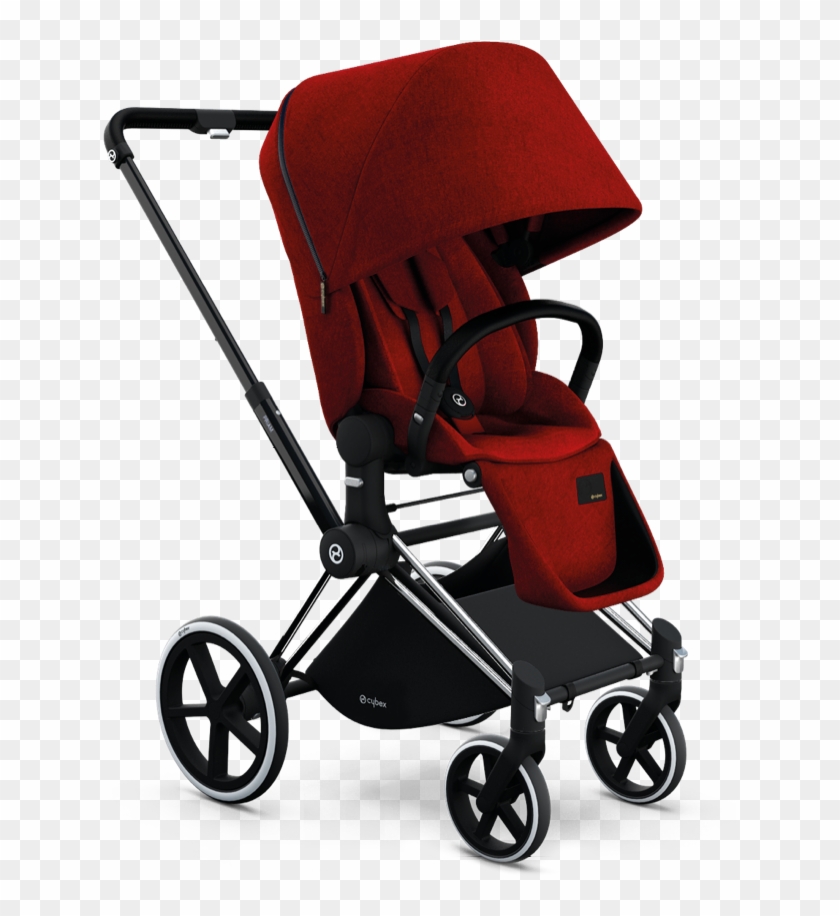 Red Pram Baby - Cybex Priam 2 En 1 Clipart #4974946