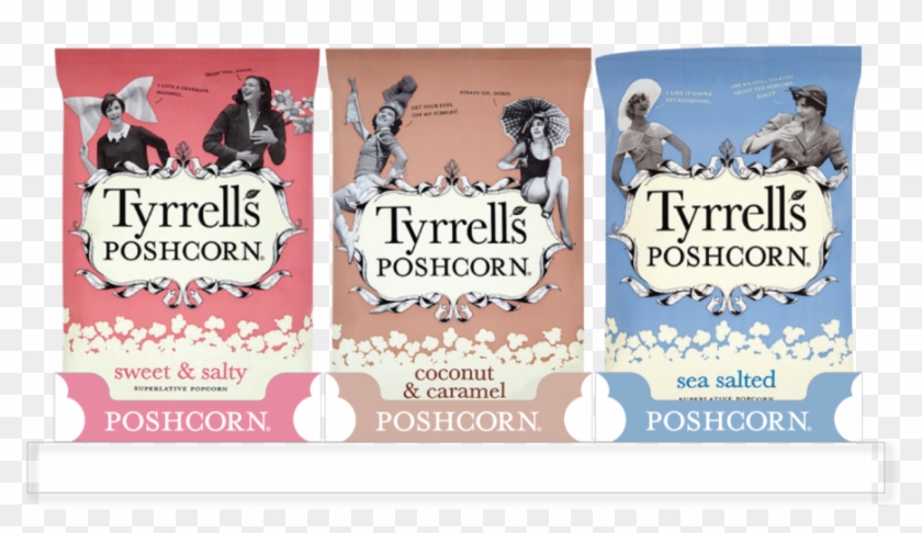 Putting The Posh In Popcorn Packaging - High End Crisps Packaging Clipart