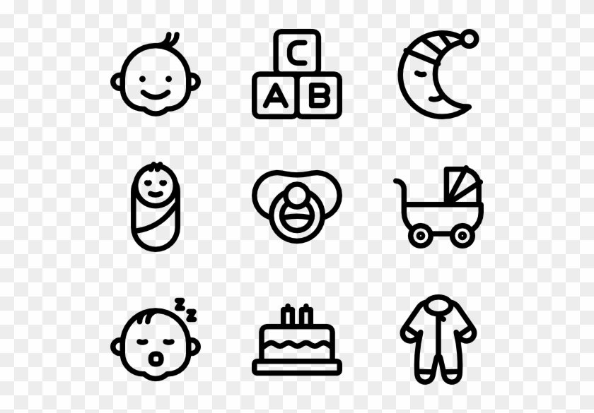 Baby - Contact Icons Clipart #4975595