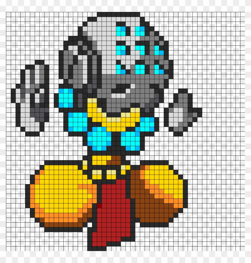 Adorable Spray Zenyatta - Pixel Art Overwatch Zenyatta Clipart