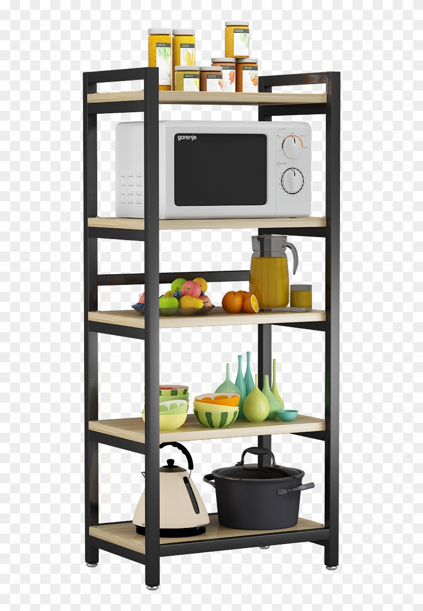 3 Layer White Shelf White 3 Layer White Shelf Black - Shelf Clipart #4975884