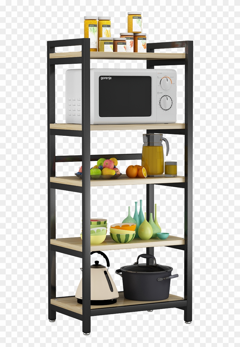 3 Layer White Shelf White 3 Layer White Shelf Black - Shelf Clipart