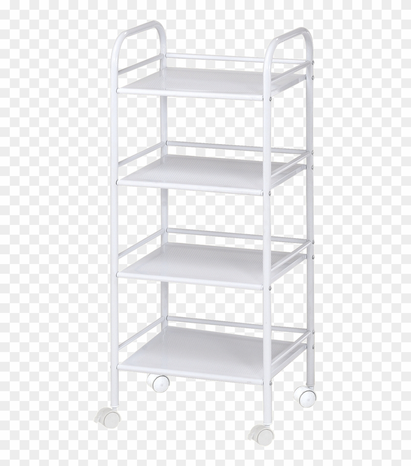 Blue Hills Studio Storage Cart 4 Shelves White Shelf Clipart Pikpng