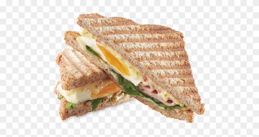 Chicken Ham, White Cheddar Cheese, Egg & Wild Rocket - Ham And Cheese Sandwich Clipart #4977059