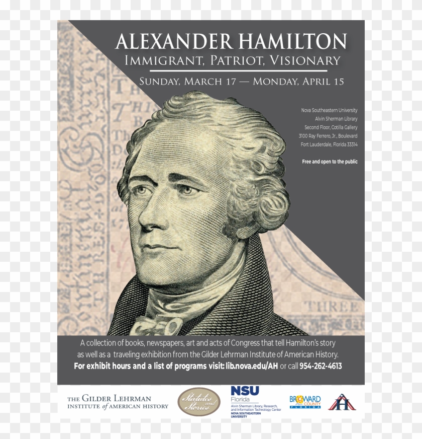 Alexander Hamilton Exhibit At Nsu From 3/17 To 4/15 - Alexander Hamilton Clipart