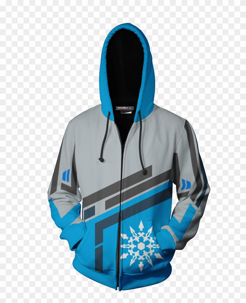 Rwby Weiss Schnee Zip Up Hoodie Fullprinted Zip Up - Rwby Hoodie Weiss Clipart