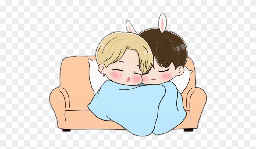 Jimin Sticker - Jikook Cute Anime Clipart #4978258