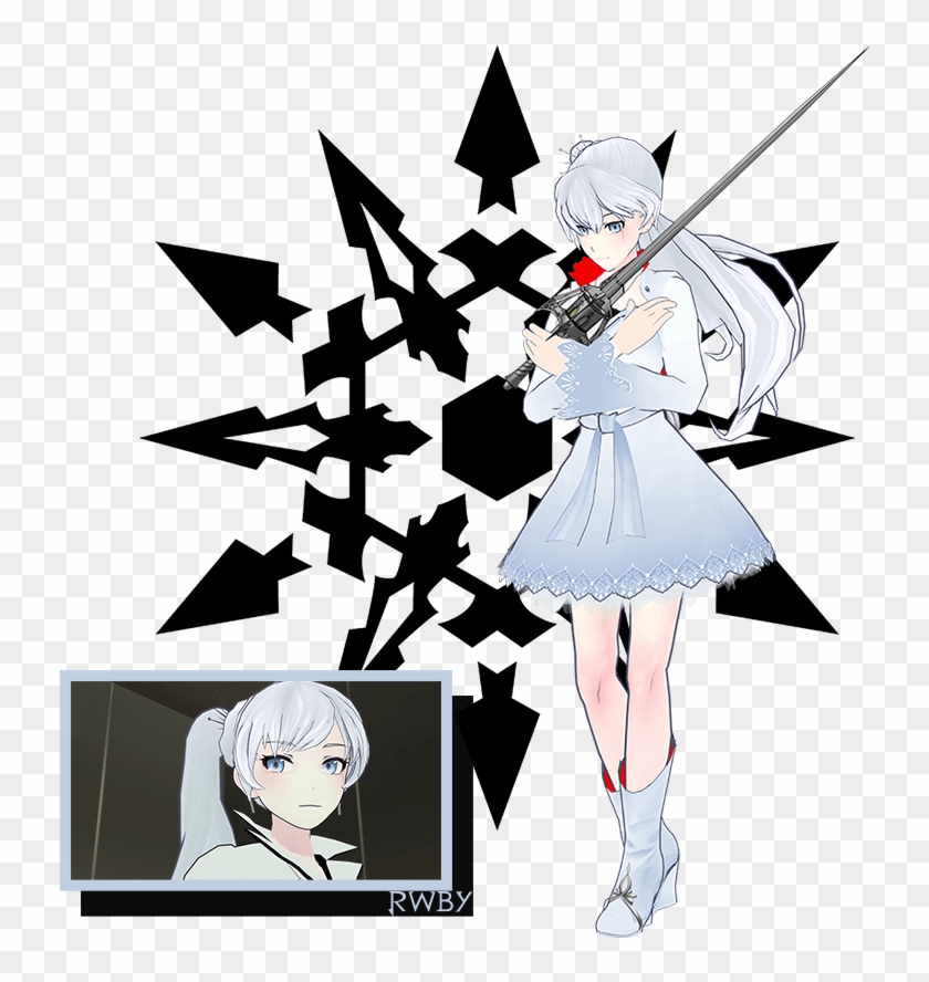 Weiss Schnee Rwby Profile Art - Rwby Weiss Schnee Symbol Clipart #4978264