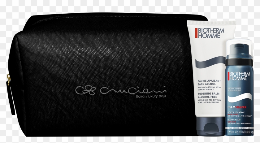 Baume Apaisant, Mousse De Rasage E Beauty Case Cruciani - Leather Clipart #4978608