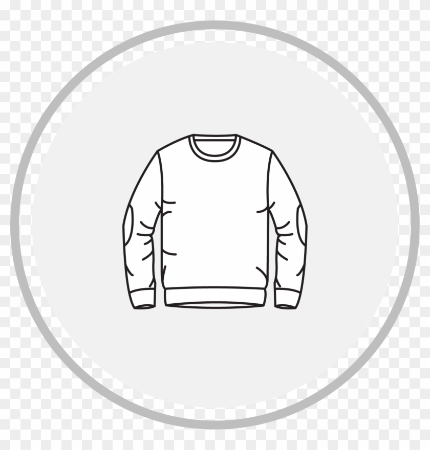 Sweatshirt - Circle Clipart #4979258