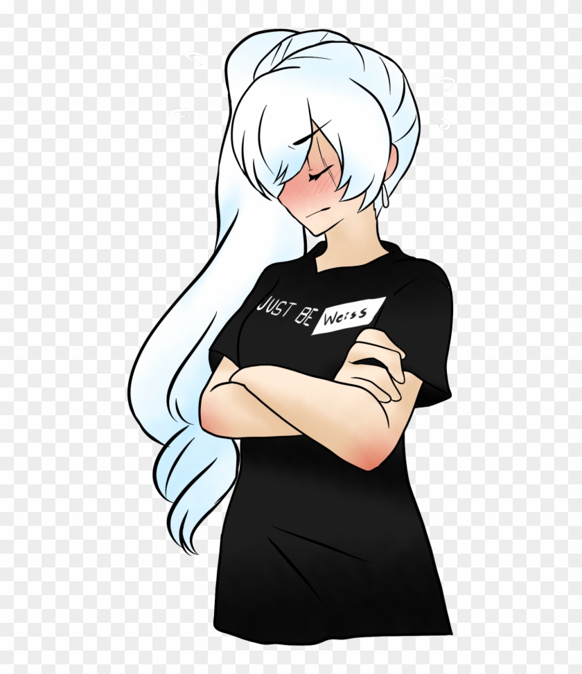 Just Be Weiss Red Like Roses, White Roses, Rwby White - Illustration Clipart