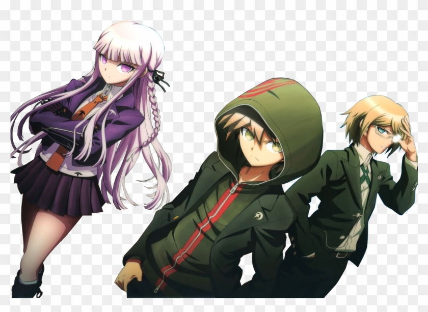 Kyōko Kirigiri Makoto Naegi , Png Download - Danganronpa The Animation Png Clipart