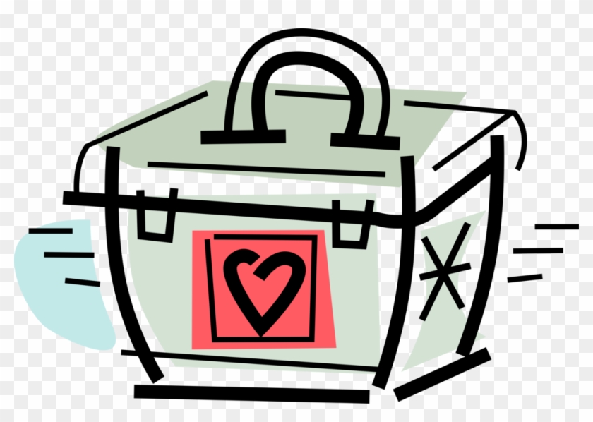 Vector Illustration Of Medical Organ Transplant Container Clipart