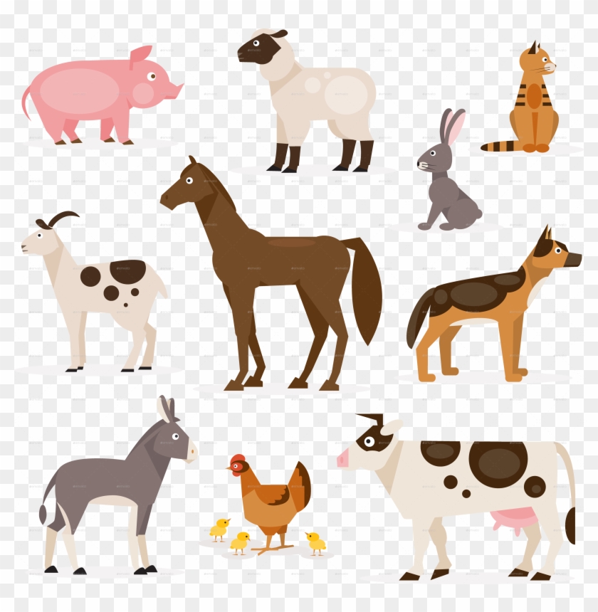 Farm Animals Png - Farm Animal Vector Png Clipart