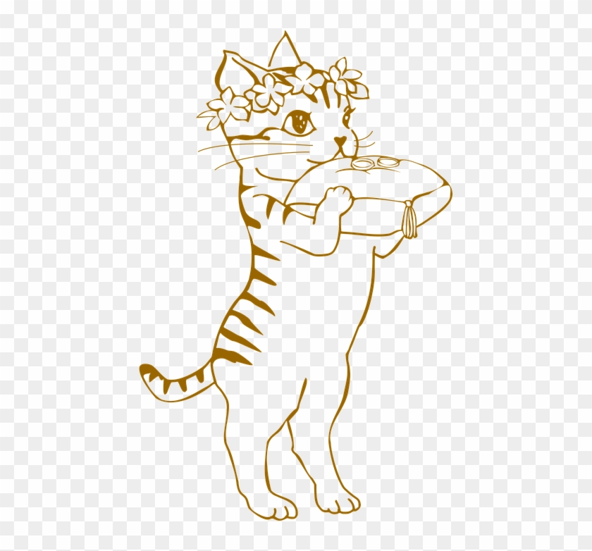 Cat Kids Wedding Wedding Rings Ring Girl Marriage - Marriage Clipart #4980735